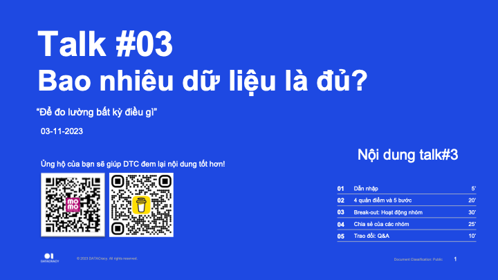Recap Talk#3: Bao nhiêu dữ liệu là đủ?